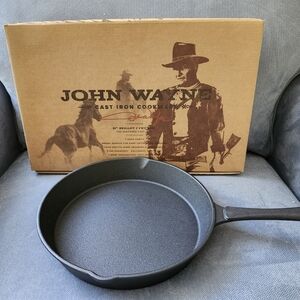 John Wayne Cast Iron Skillet